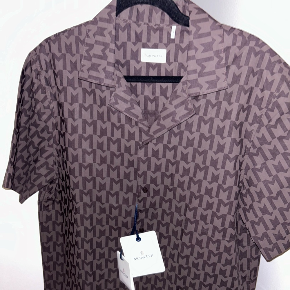 Brand new moncler button up shirt